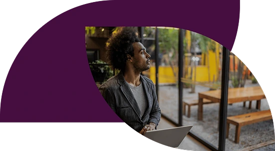 People interacting in corporate setting